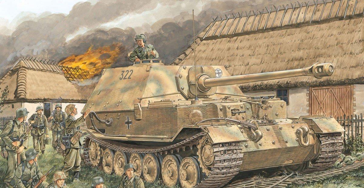 陆战之王,从未被炮弹正面击穿的德军"象"式坦克歼击车