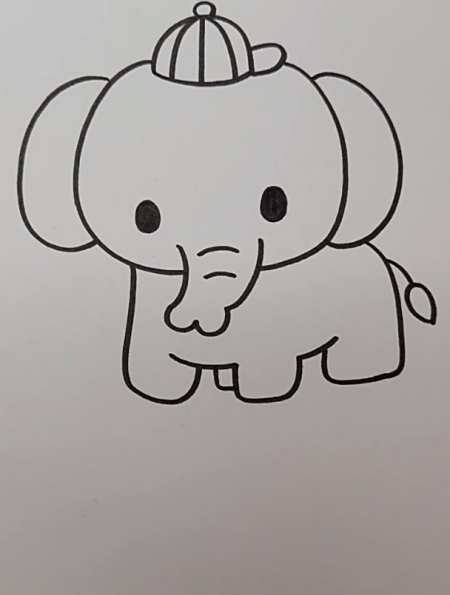 十秒教你学会画小象简笔画 育儿简笔画 简笔画超简单-度小视