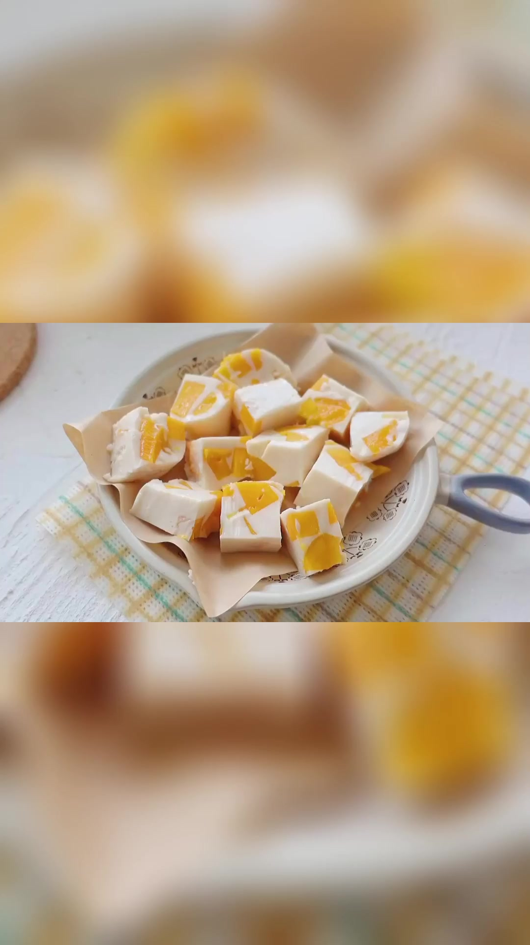 免蒸免烤qq弹弹的芒果酸奶冻一口一个