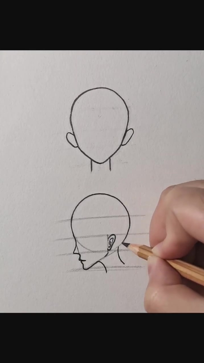 教你画正脸和侧脸看看