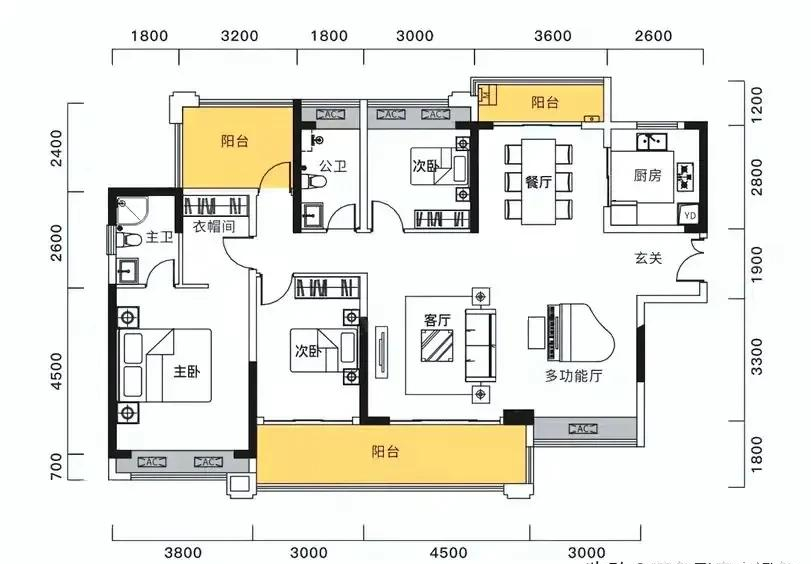 165平米最佳户型图图片