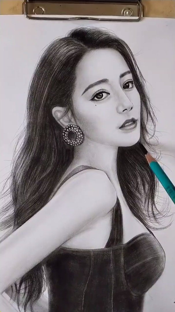 画的是你的女神吗?手绘明星肖像画