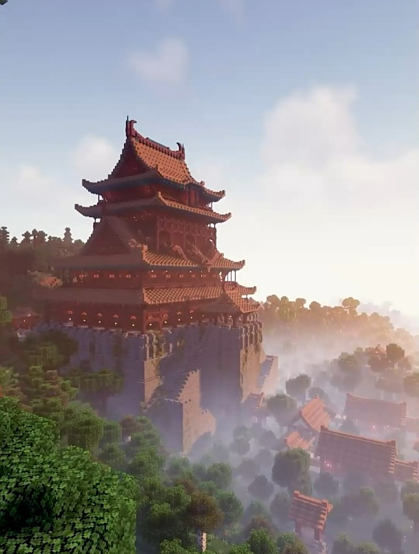 当你在我的世界还原中国古城