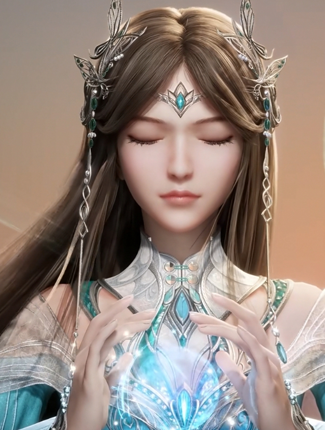 宁荣荣成神裙子好飘逸荷叶袖太好看了