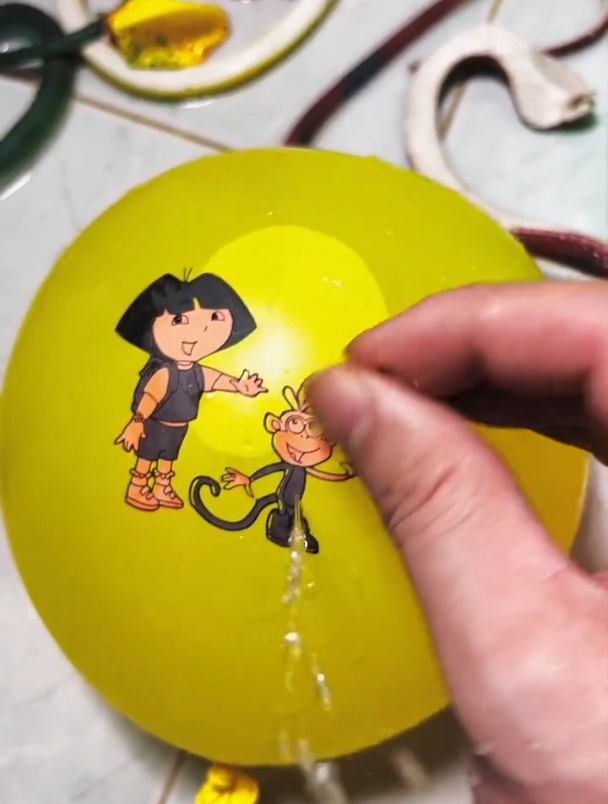 扎注水气球解压 朵拉