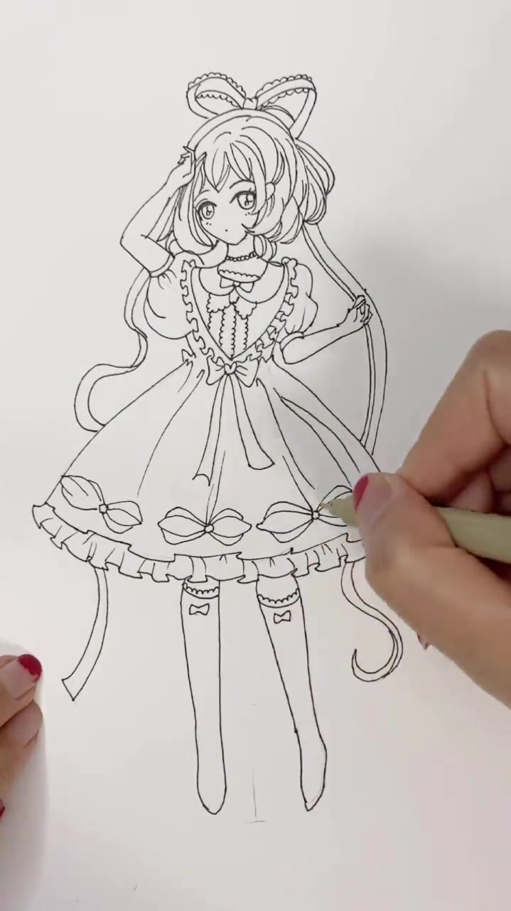 来画个动漫六头身美少女一起学习啊