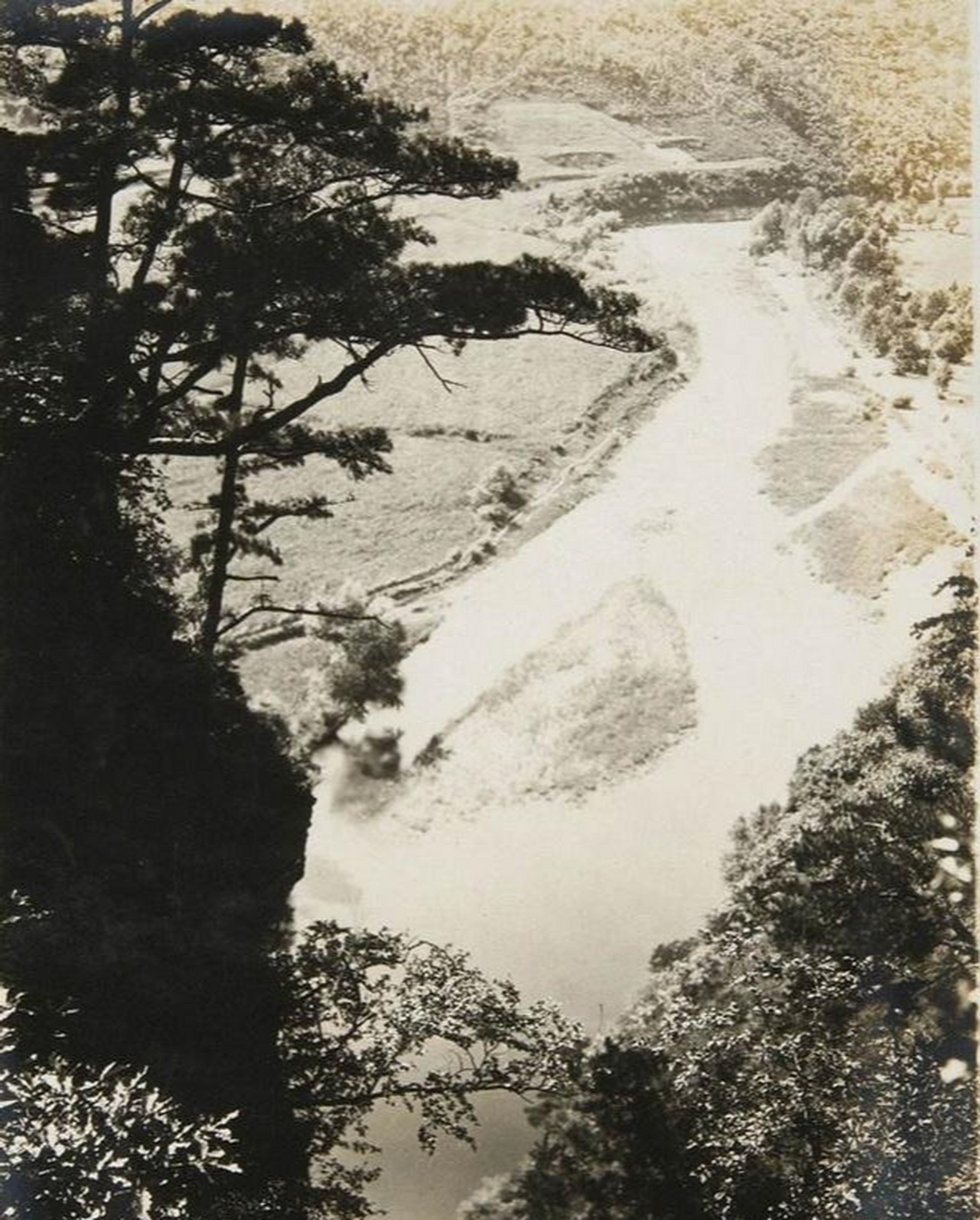 1936年辽宁本溪老照片,一览民国时期的本溪细河,太子河流域的地区风貌