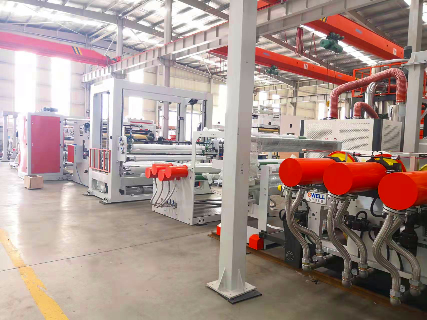 多组tpu流延膜复合生产线 tpu薄膜贴合设备