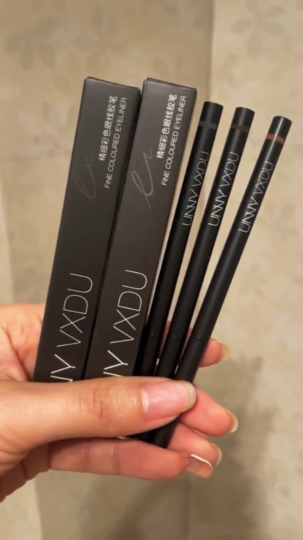 unny眼线胶笔 防水不易晕染 卧蚕笔 极细持久棕色-度小视