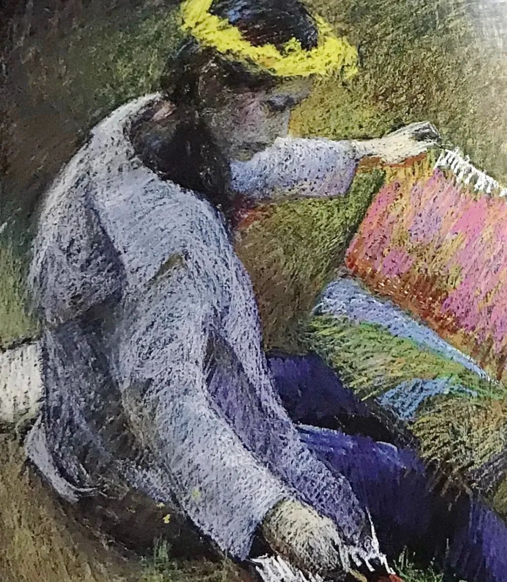 油画艺术作品"古典人物"系列:《喜娘》李自刚