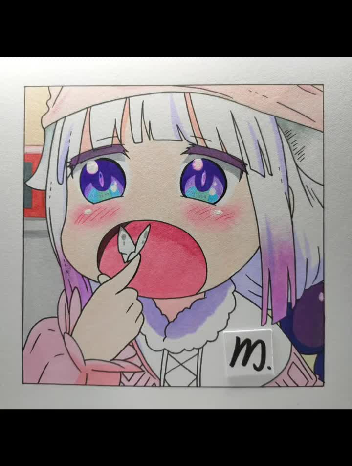 小林家的龙女仆康娜绘画教程