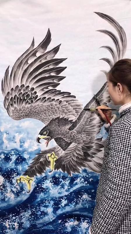 大展宏图工笔国画字画收藏