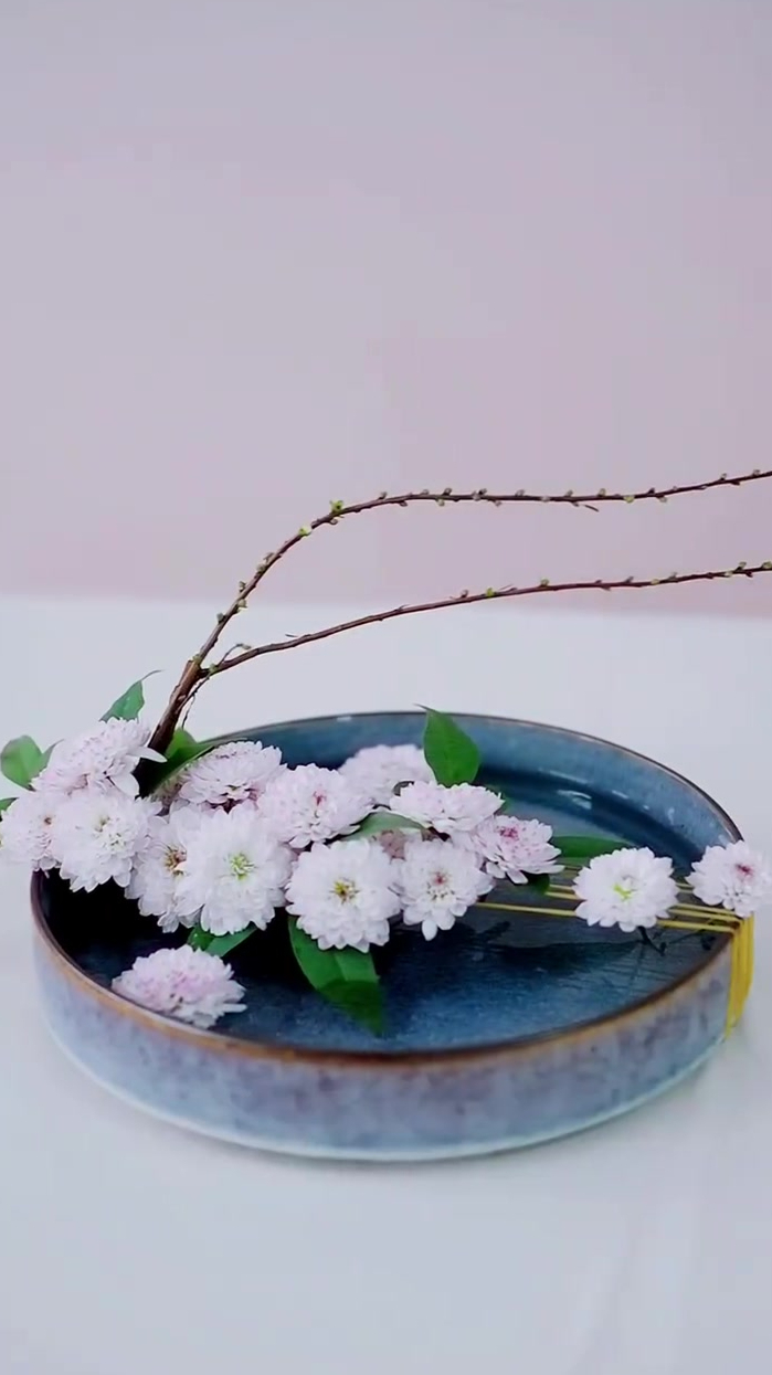 餐盘创意花艺造景展示