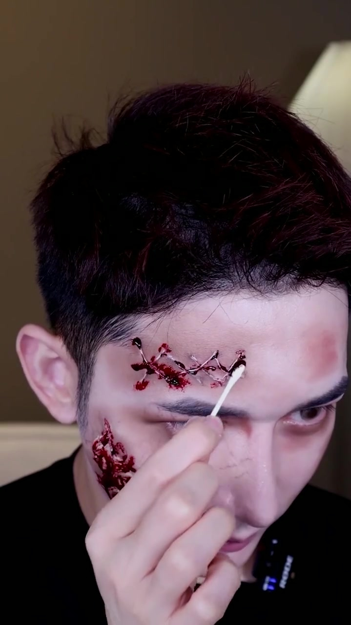 男生万圣节妆容一起做最靓的那个仔万圣节-度小视