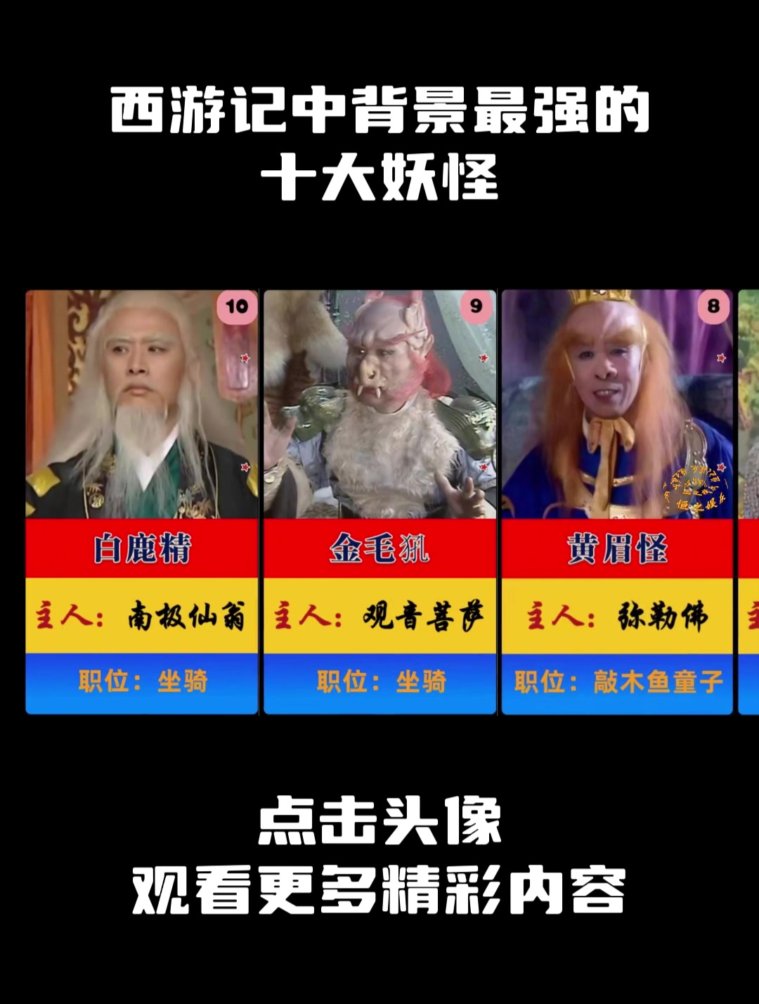 西游记中背景最强的十大妖怪