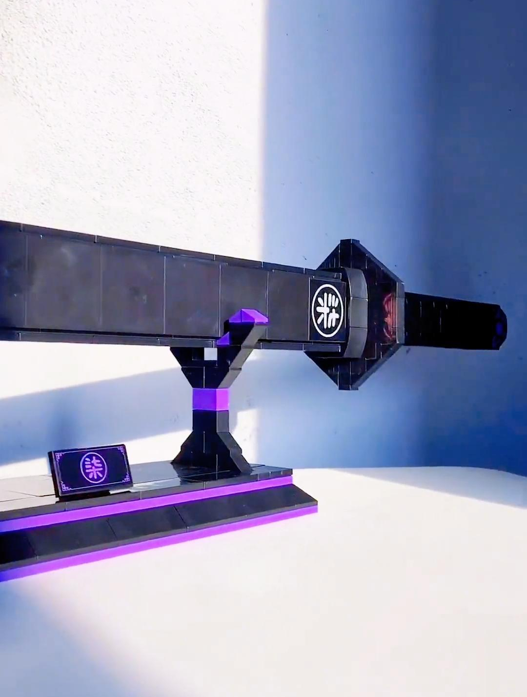 魔刀千刃积木,1米长度高度还原,尽然还有夜光效果!