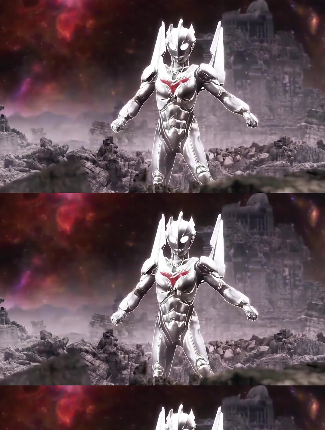 不愧是神秘四奥诺亚一出场在场的奥特曼全都停手了