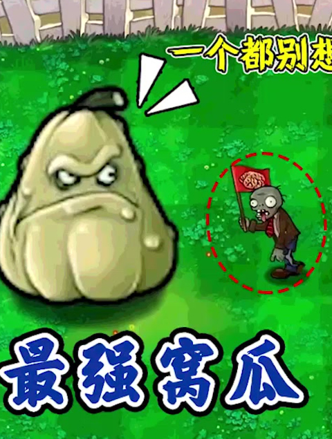 植物大战僵尸:一大波僵尸正在入侵,窝瓜:休想过去!