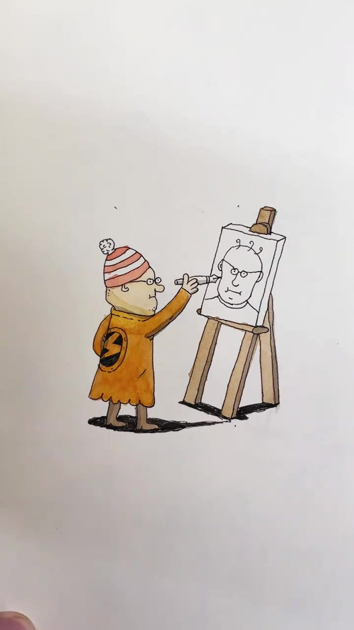 画画的老baby是不是很简单