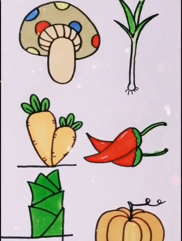 奇妙的数字12345 简笔画 儿童简笔画 每日一画