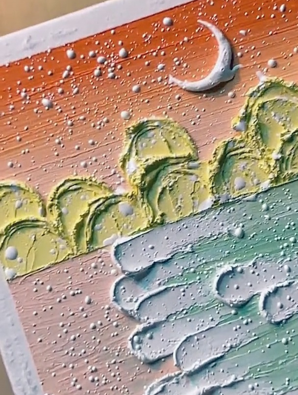 油画棒小画打卡,浪漫黄色系列,太好看了吧!