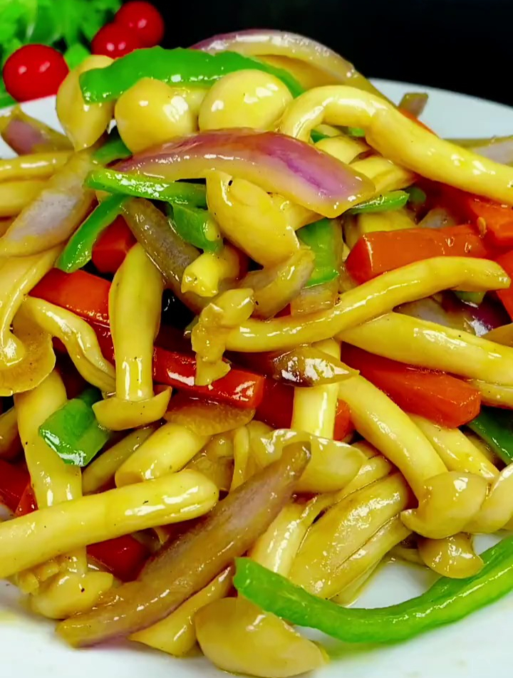 分享素炒白玉菇做法