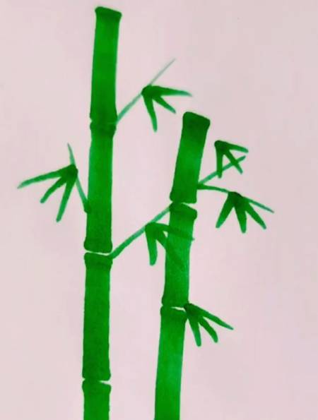 一起来用马克笔画竹子,一学就会-度小视