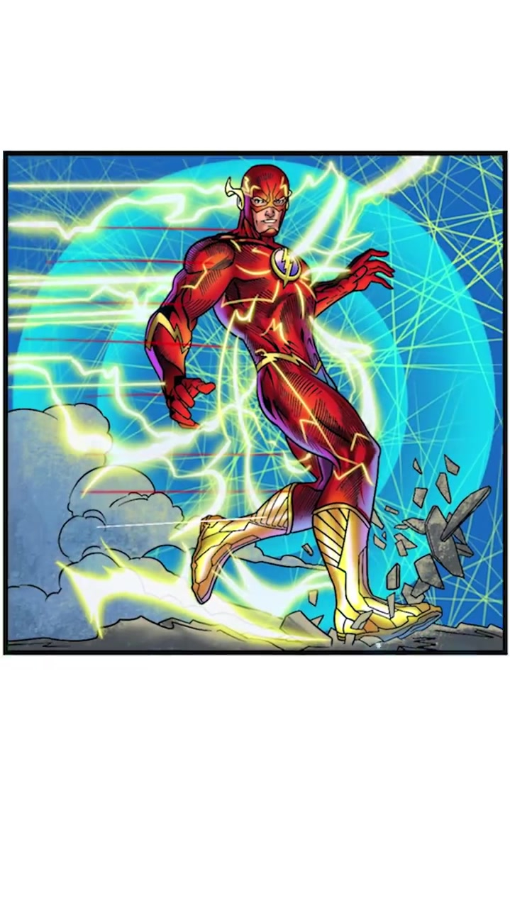 我画的闪电侠,电光火石什么的超级酷