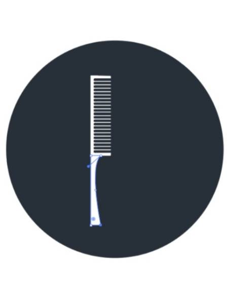 ui功能图标:梳子icon,这次接着上次来继续学习美发系列设计教程-度小