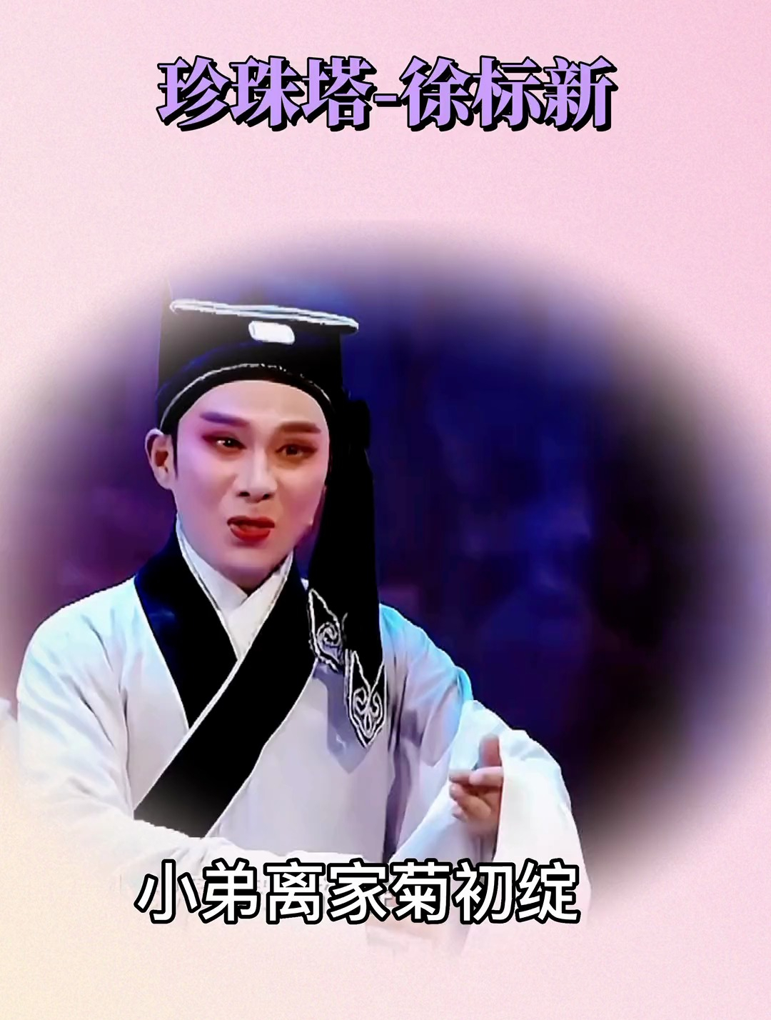 徐标新越剧《珍珠塔-赠塔》:小弟离家菊初绽-度小视