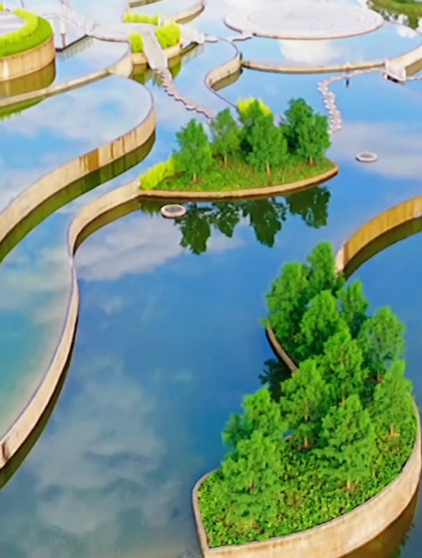 弥勒锦屏山五彩云池天空之镜,好不好看自己来试一下!