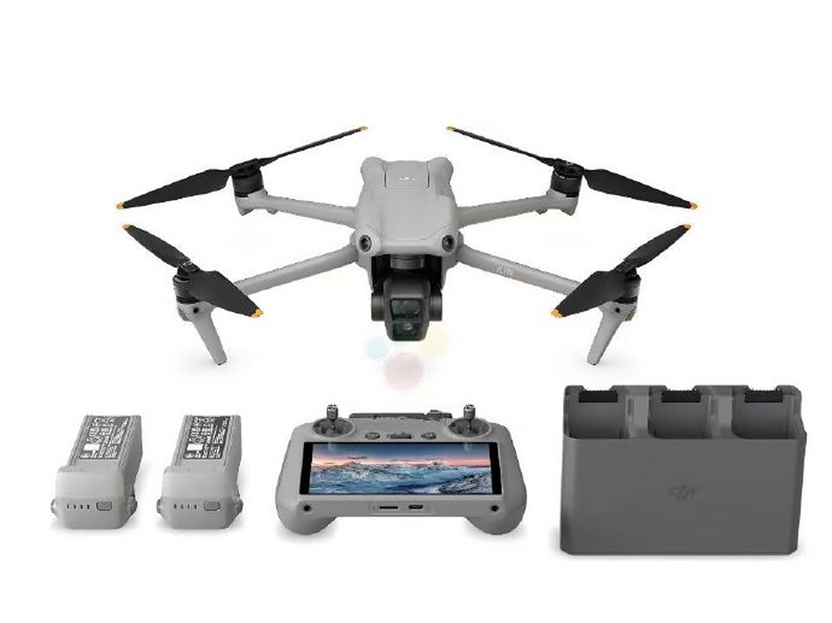 大疆 dji air 3 无人机渲染图曝光,搭载双摄像头系统,新款控制器?