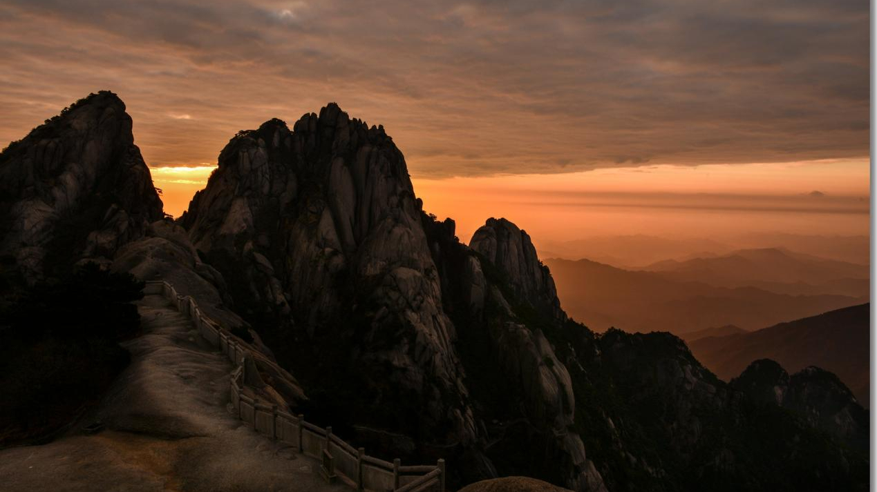 黄山图片高清一线天图片