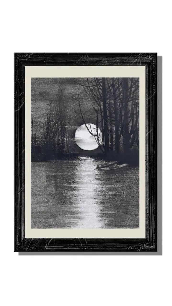 素描小风景远方美景