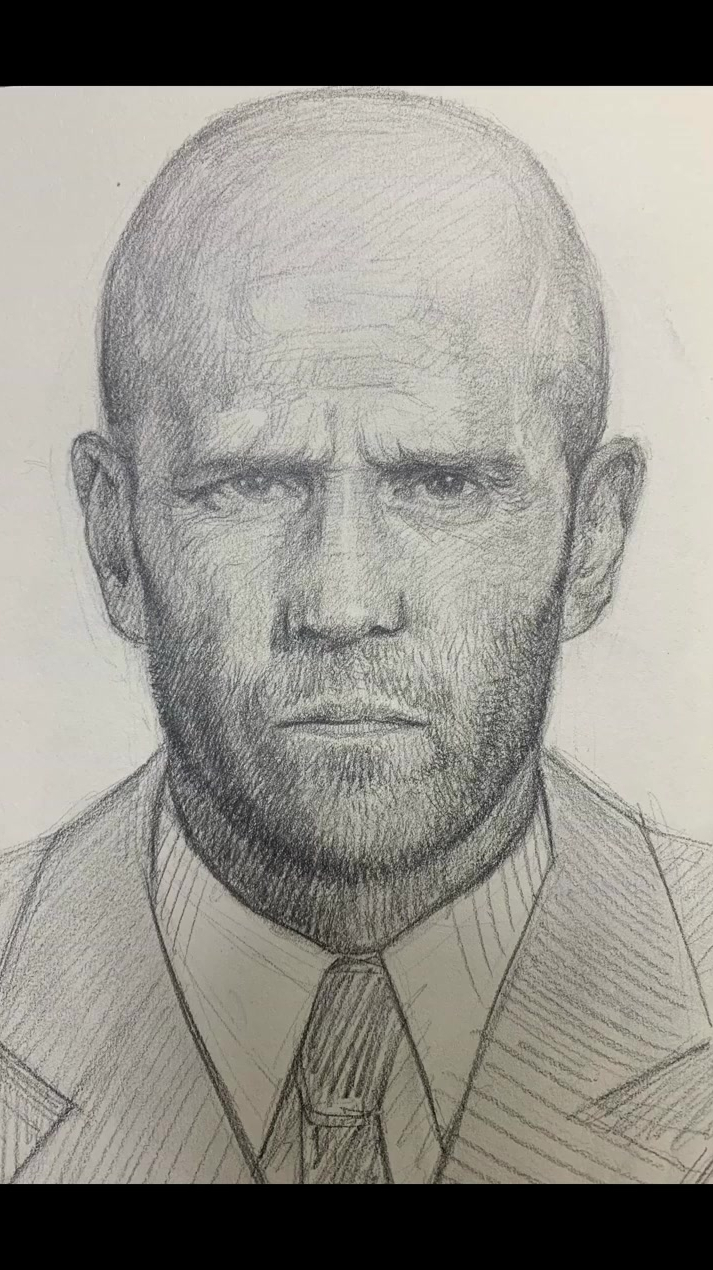 素描明星肖像,杰森斯坦森