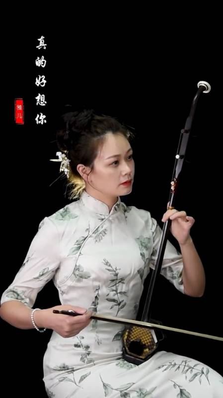 二胡演奏《真的好想你》周冰倩经典曲目-度小视