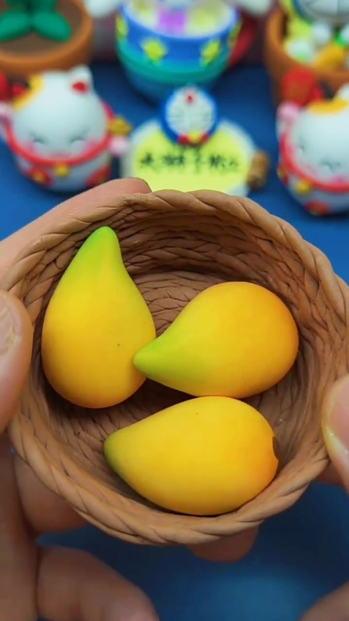 粘土芒果喜欢芒果的小伙伴举爪爪