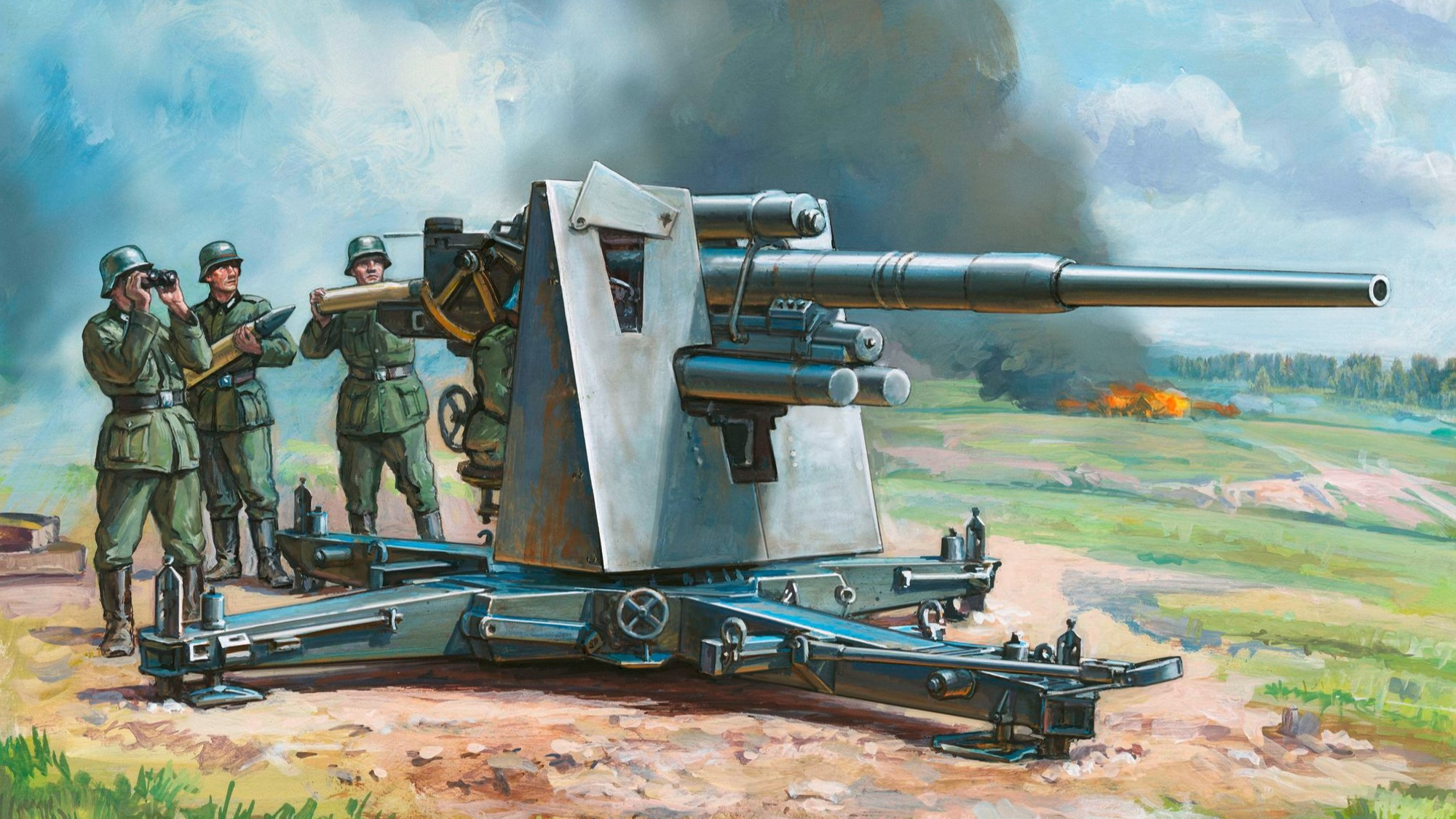 二战期间德军使用88毫米高射炮平射盟军坦克取得的战绩如何?