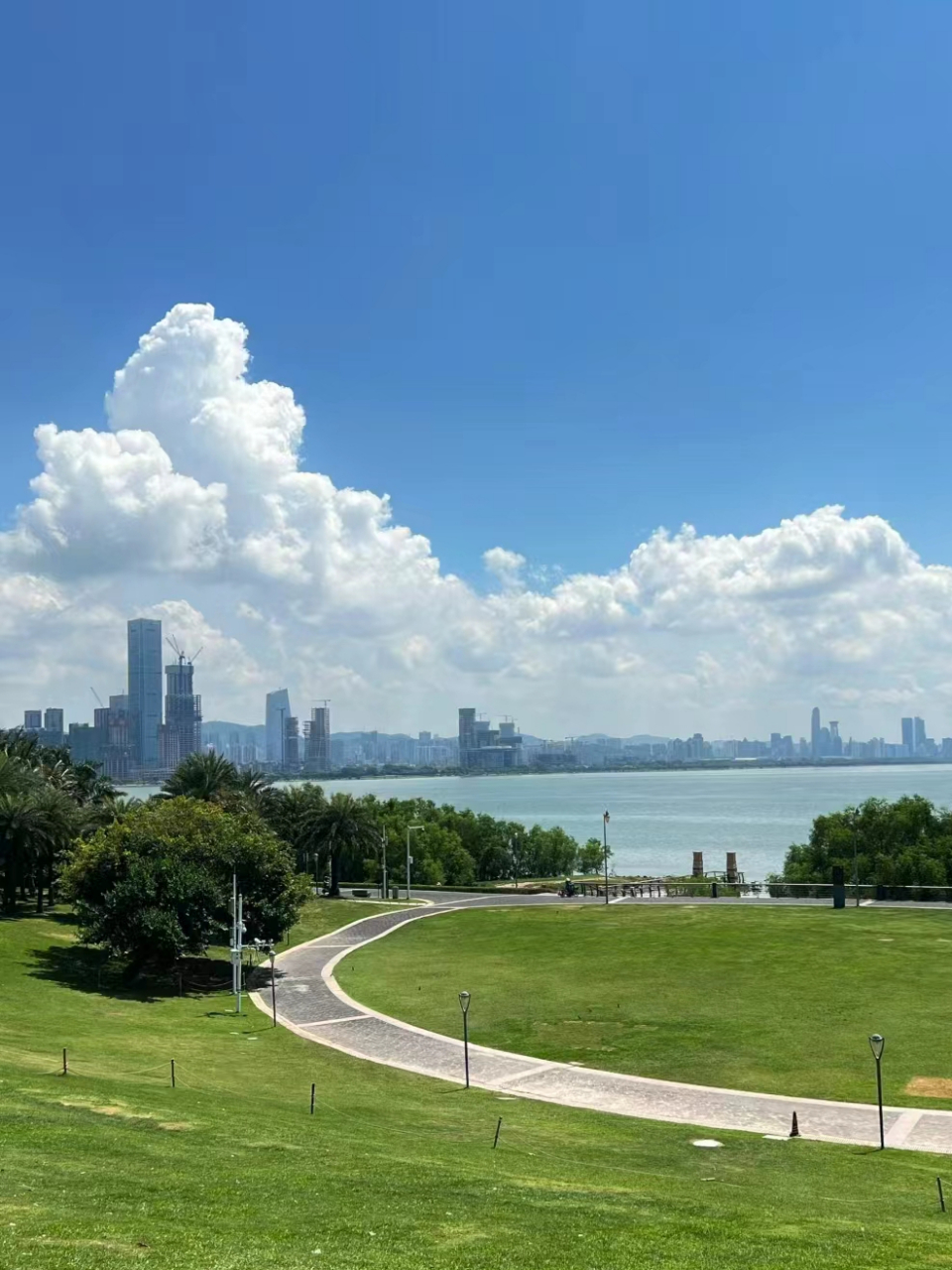 深圳湾日出剧场,是宫崎骏的夏天,太惬意了!