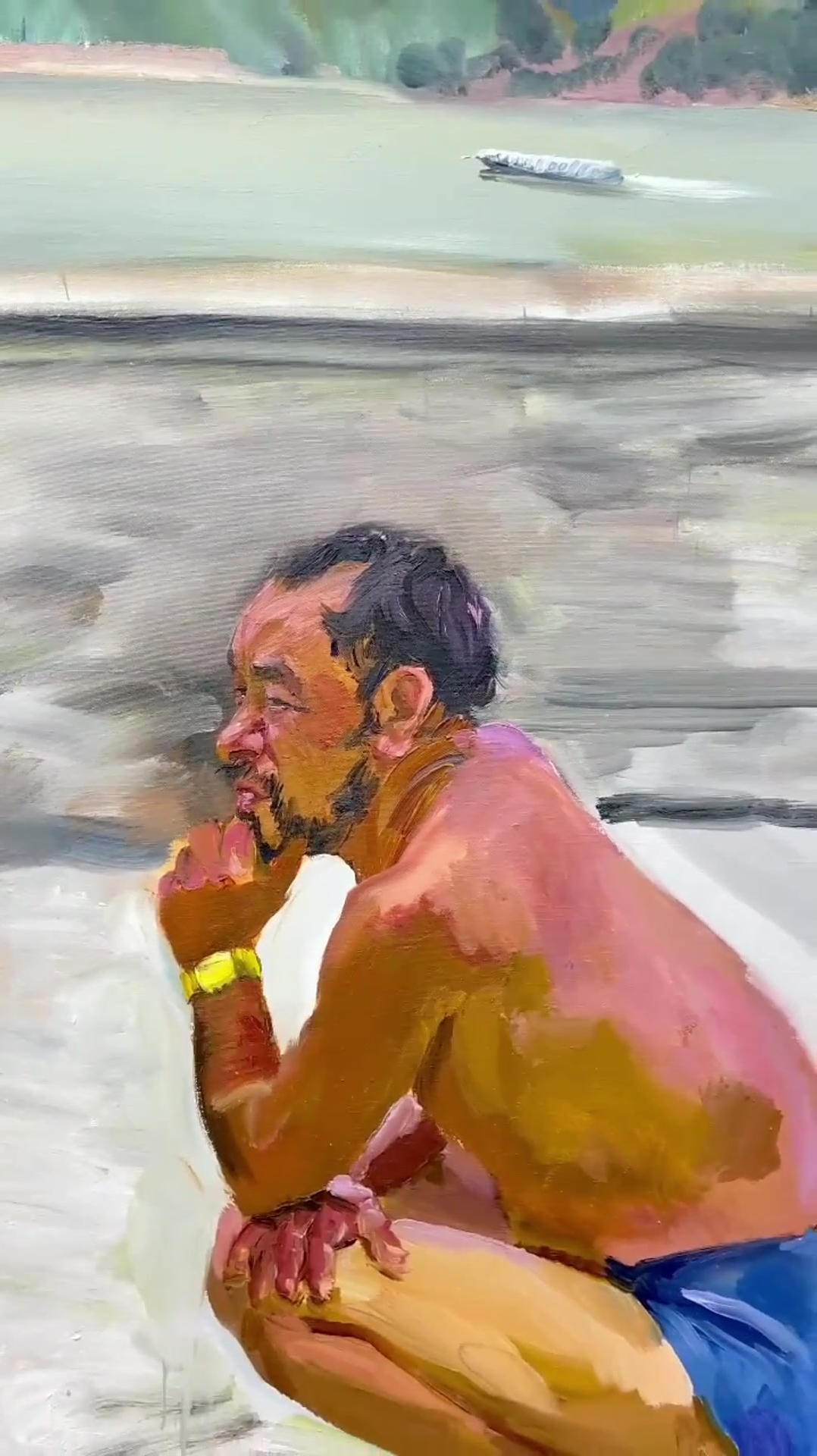 刘小东《温床》-油画