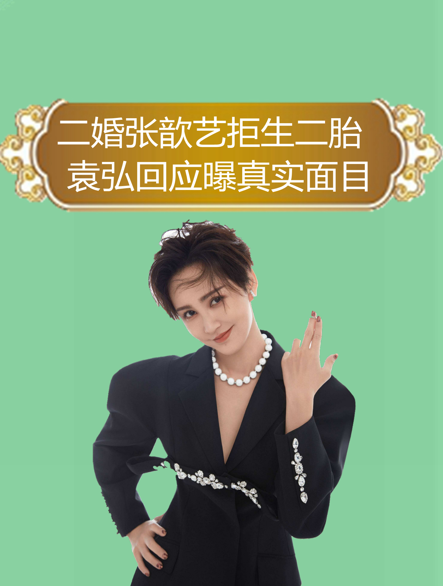 二婚张歆艺拒生二胎,袁弘回应曝真实面目,神仙婚姻下一片狼藉2-度小视