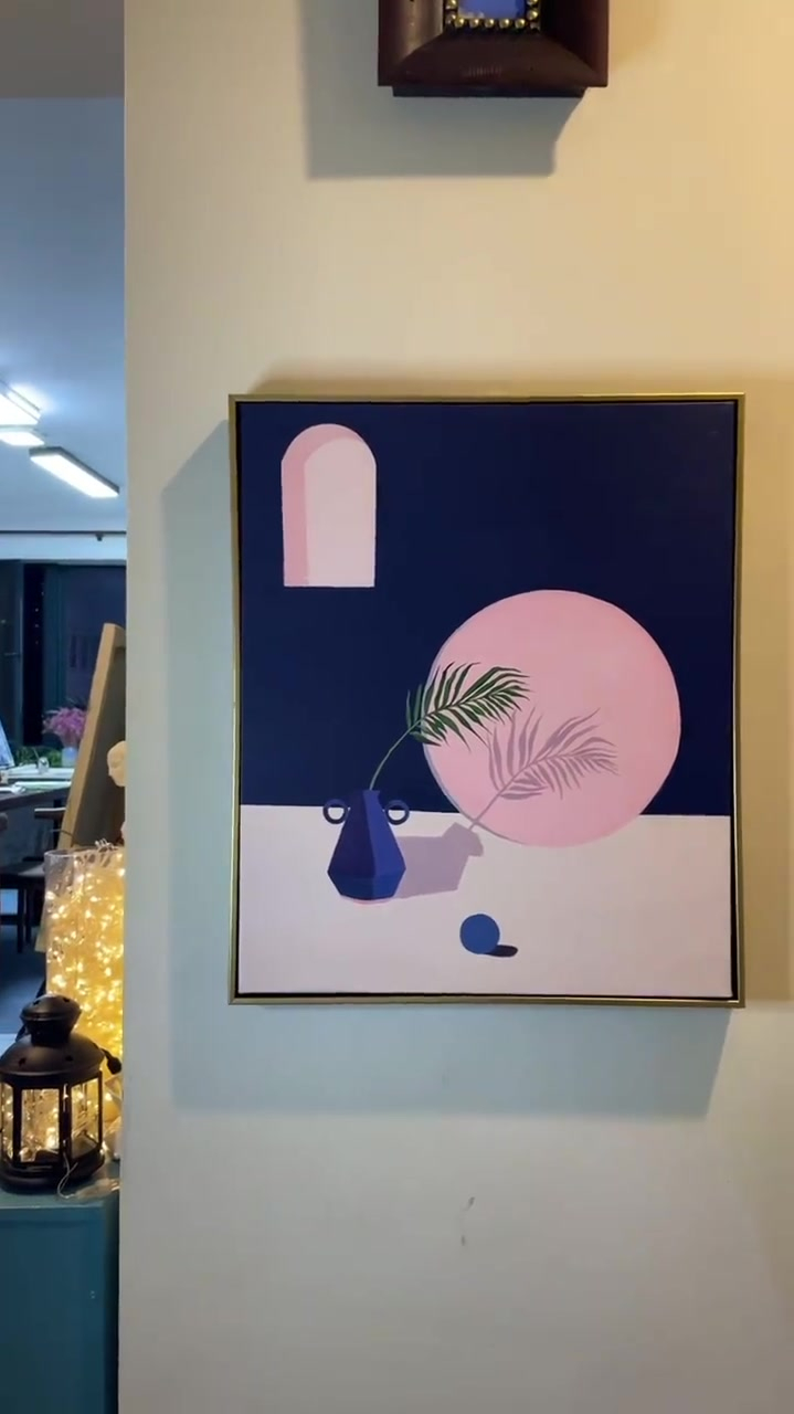 莫兰迪色系简约装饰画