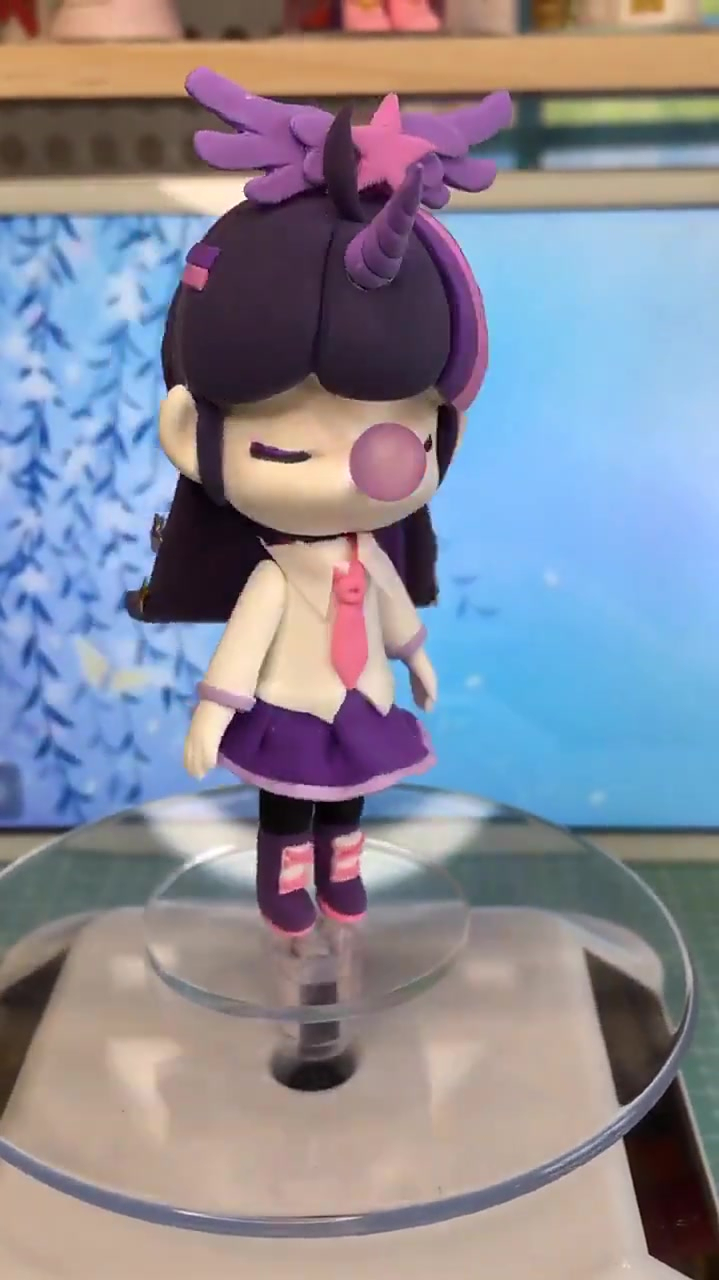 囡茜改迷你世界之紫悦公主粘土手工