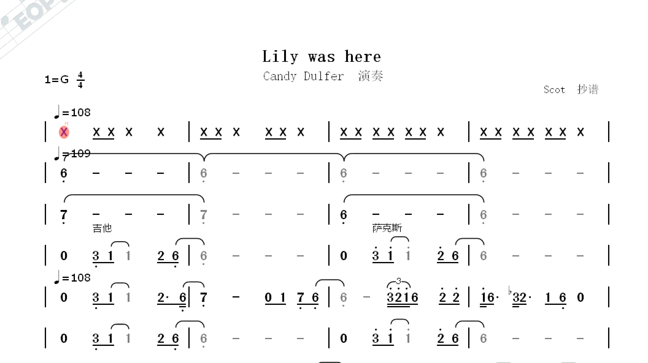 「萨克斯美女candy dulfer吹奏」lily was here