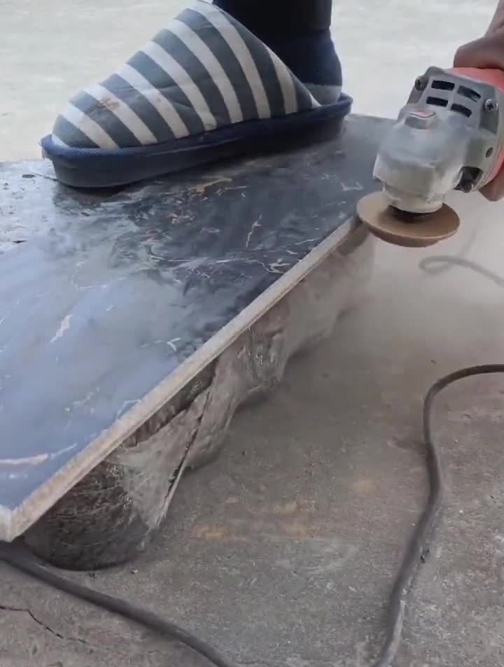 石材瓷砖半圆磨边轮,打磨二分之一圆,既漂亮又标准-度小视