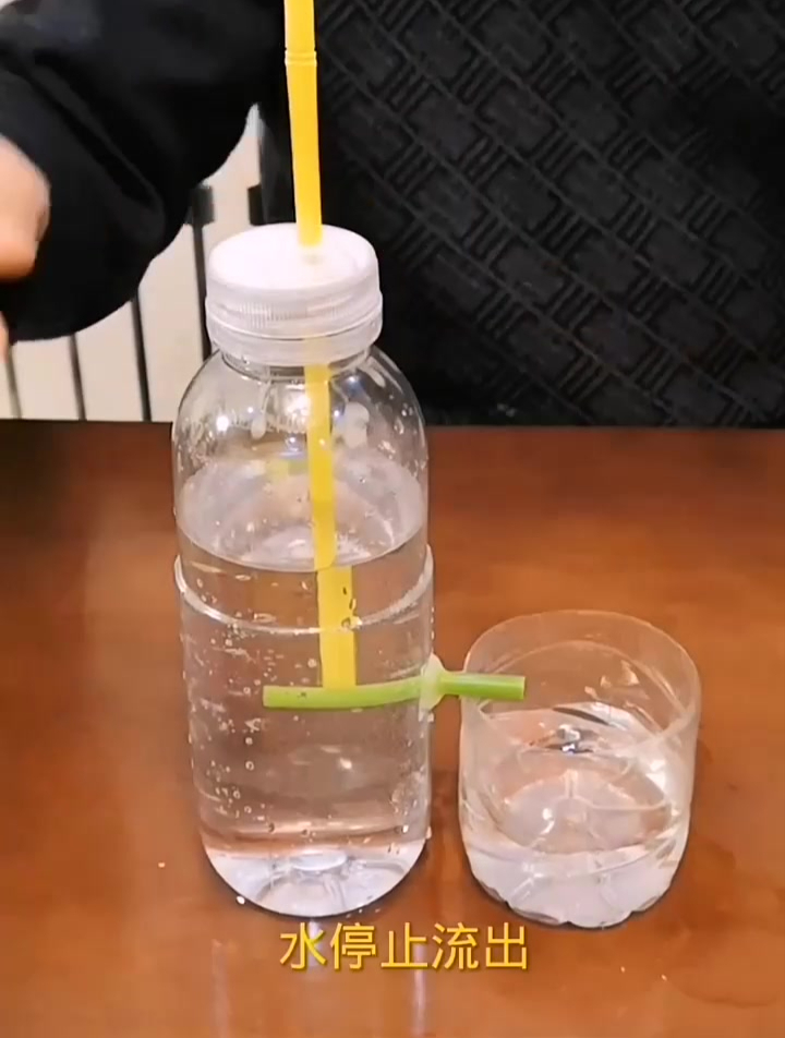 自制自动饮水机,做法超级简单,你知道是什么原理吗?