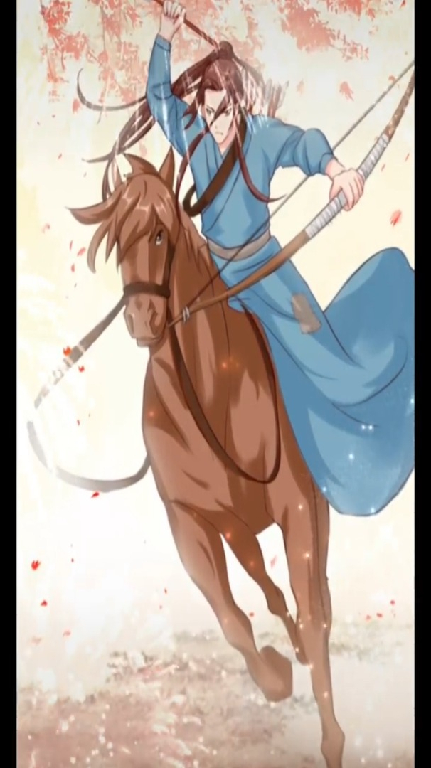 漫画线稿上色过程,策马奔腾去救心上人