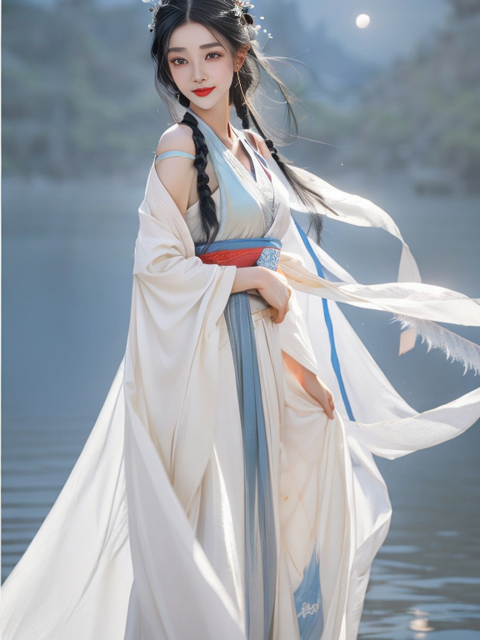 白衣飘飘 #养眼美女# #古风美女