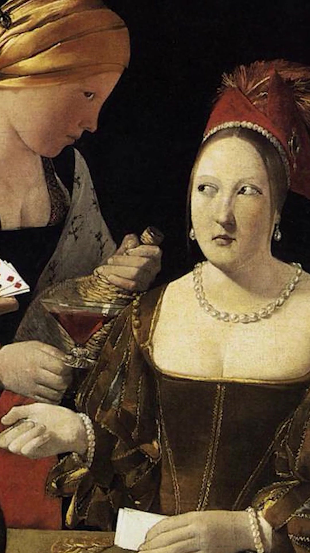 画作:乔治·德拉图尔《方块a的作弊者》古典油画名画欣赏油画-度小视