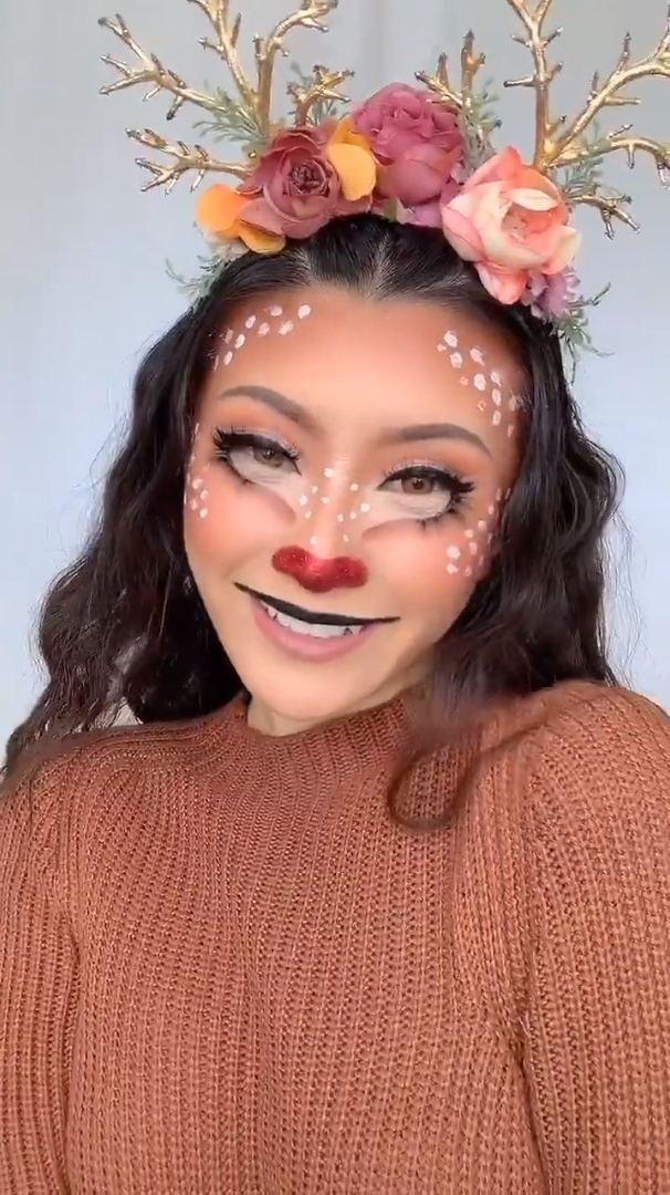 effie圣诞麋鹿妆容|我要闯进你心里 圣诞麋鹿妆